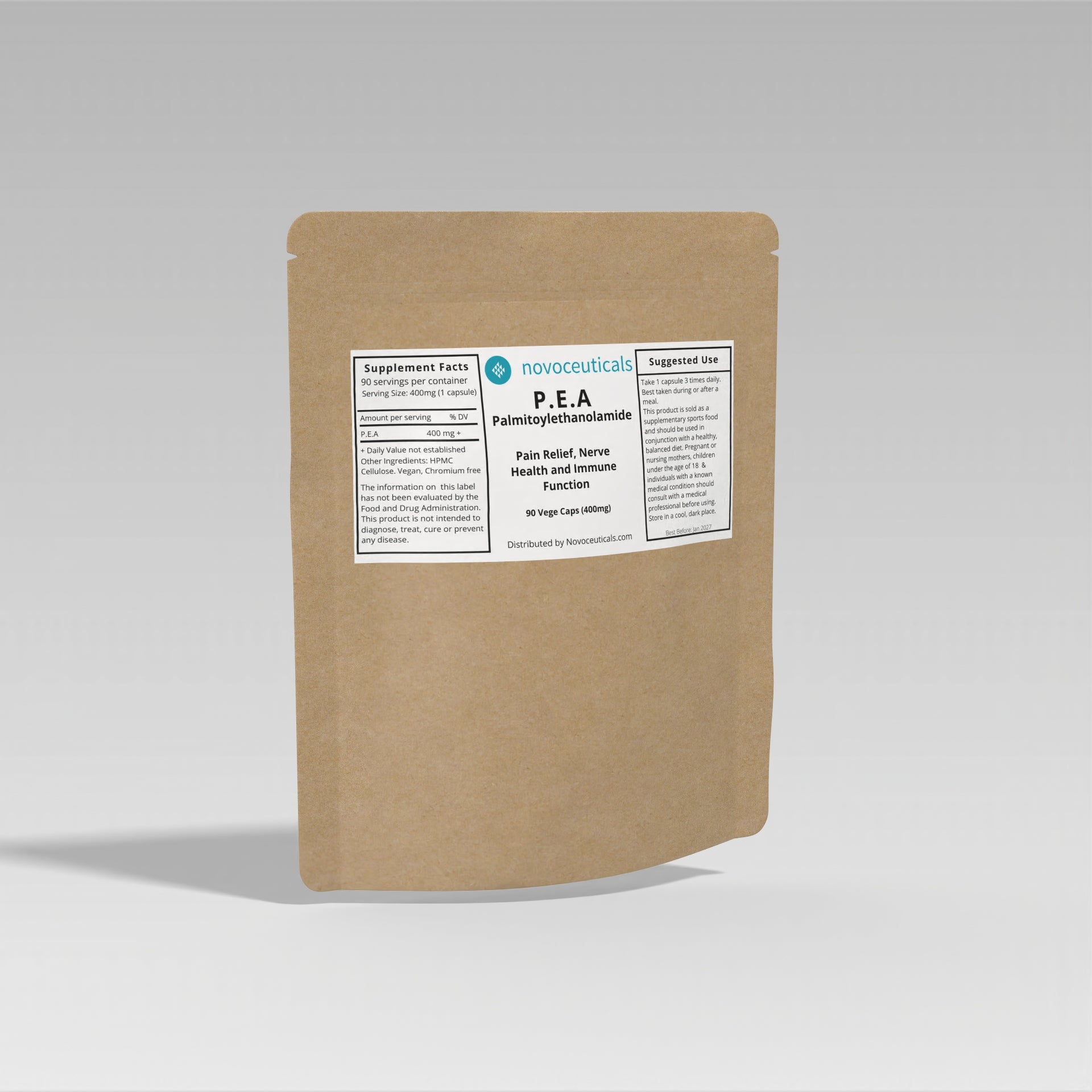 Palmitoylethanolamide (PEA) Capsules or Cream