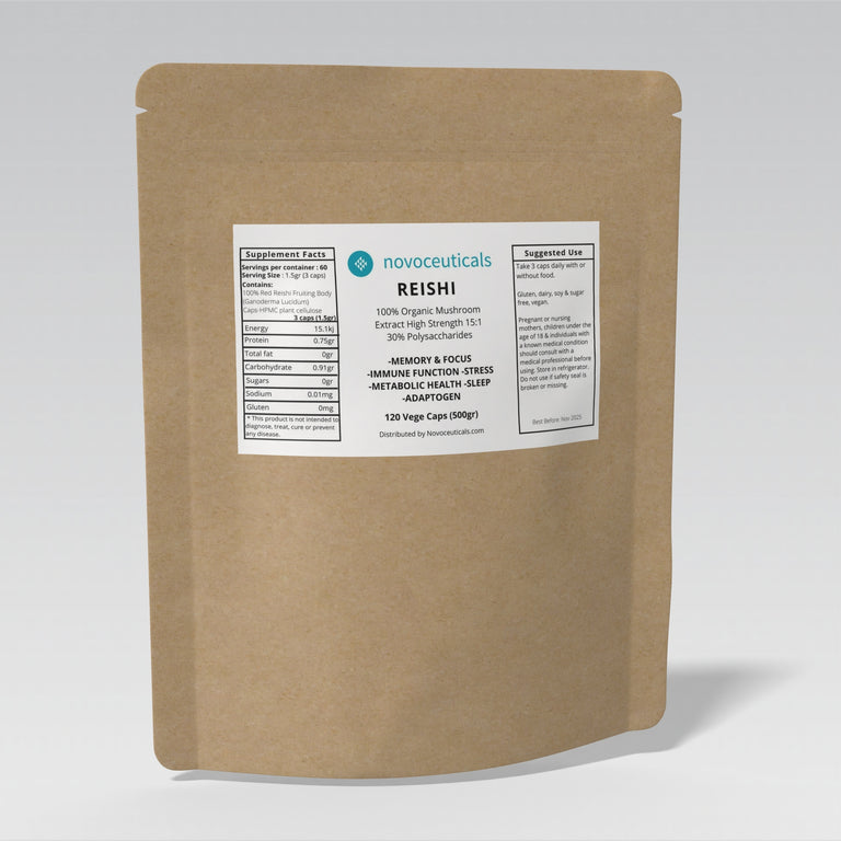 Organic Reishi Mushroom Powder- High Strength  15:1 Extract