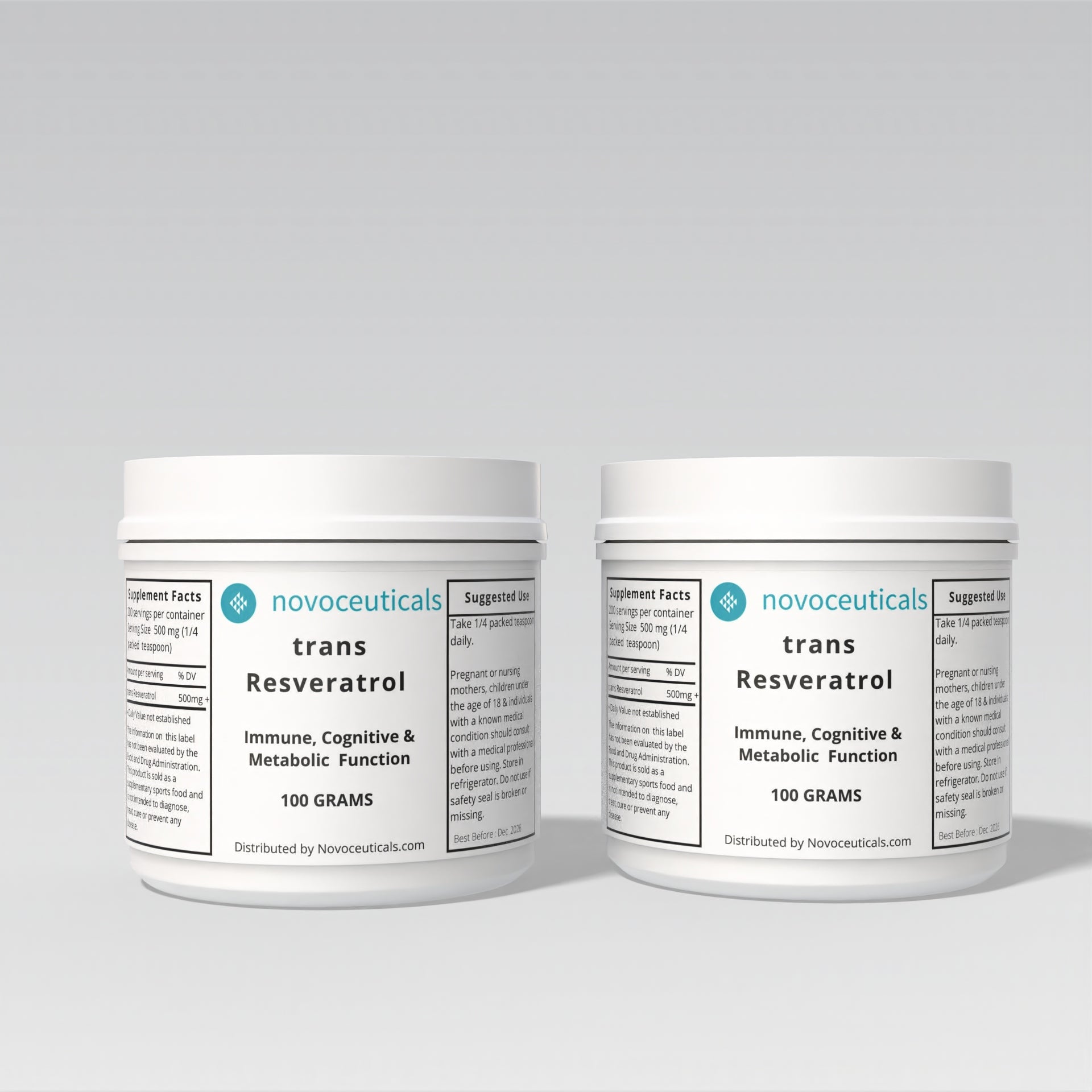 Pure Pharma Grade trans Resveratrol Powder